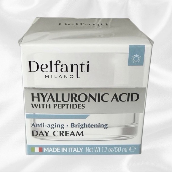 Delfanti Milano Hyaluronic With Peptides Day Cream 1.7 oz/ 50mL Made in Italy - Picture 7 of 7